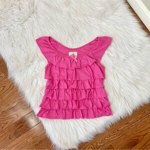 Y2k vintage hollister pink babydoll top